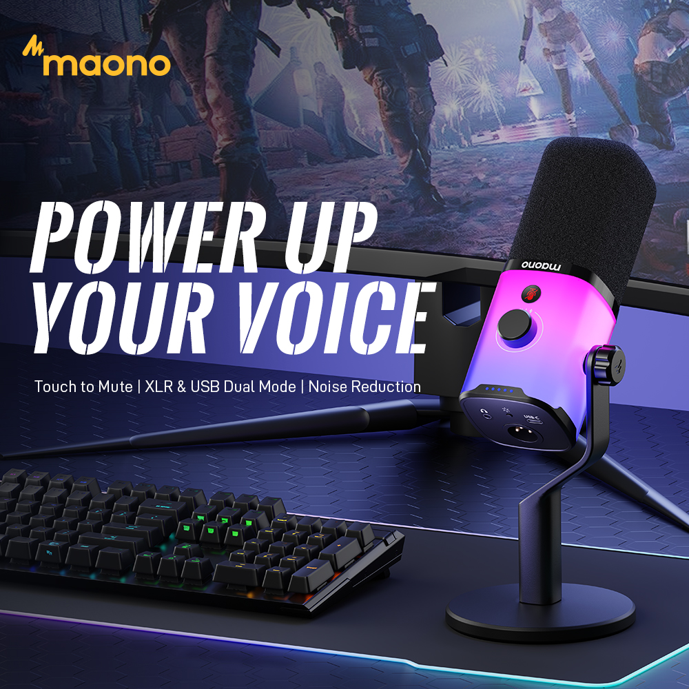 Pc Gaming Earphones - MAONO USB/XLR Gaming Microphone for PC
