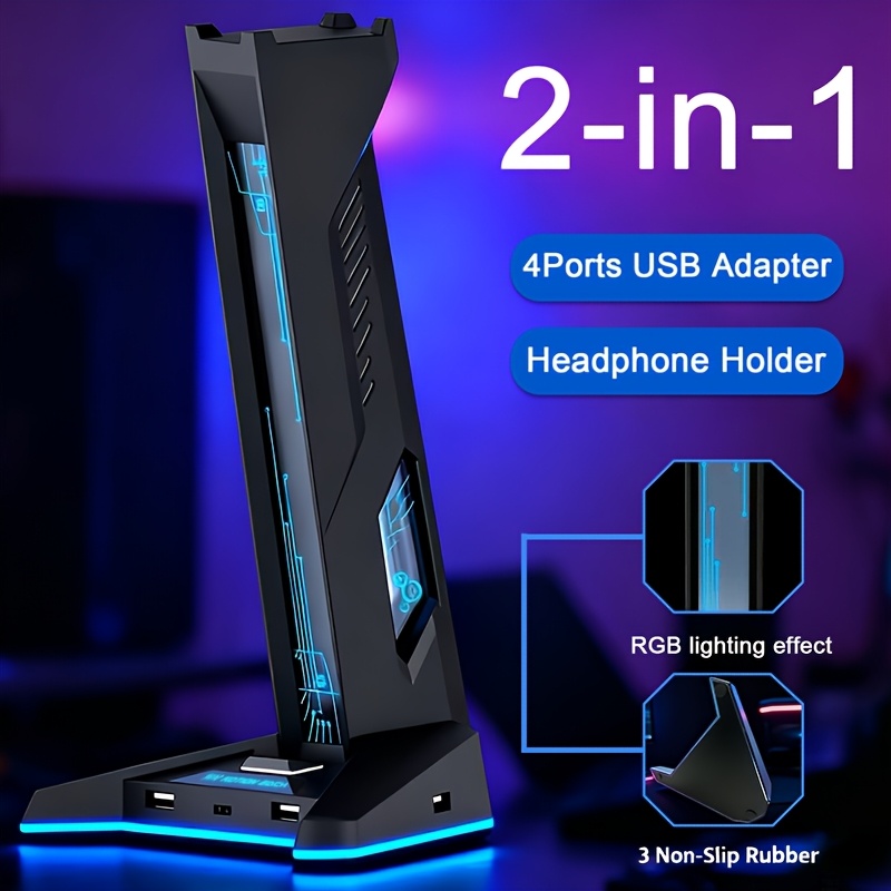 Usb Hub Gaming - 2 IN 1 USB Hub RGB