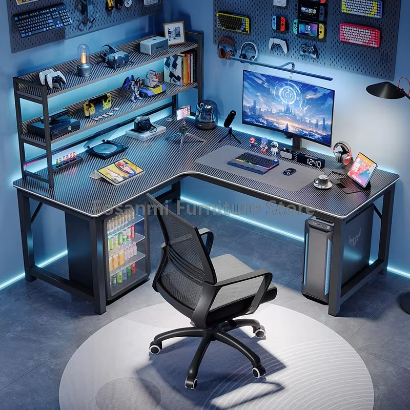 Pc Gaming Chair - L-Shaped Computer Desk and Chair Set