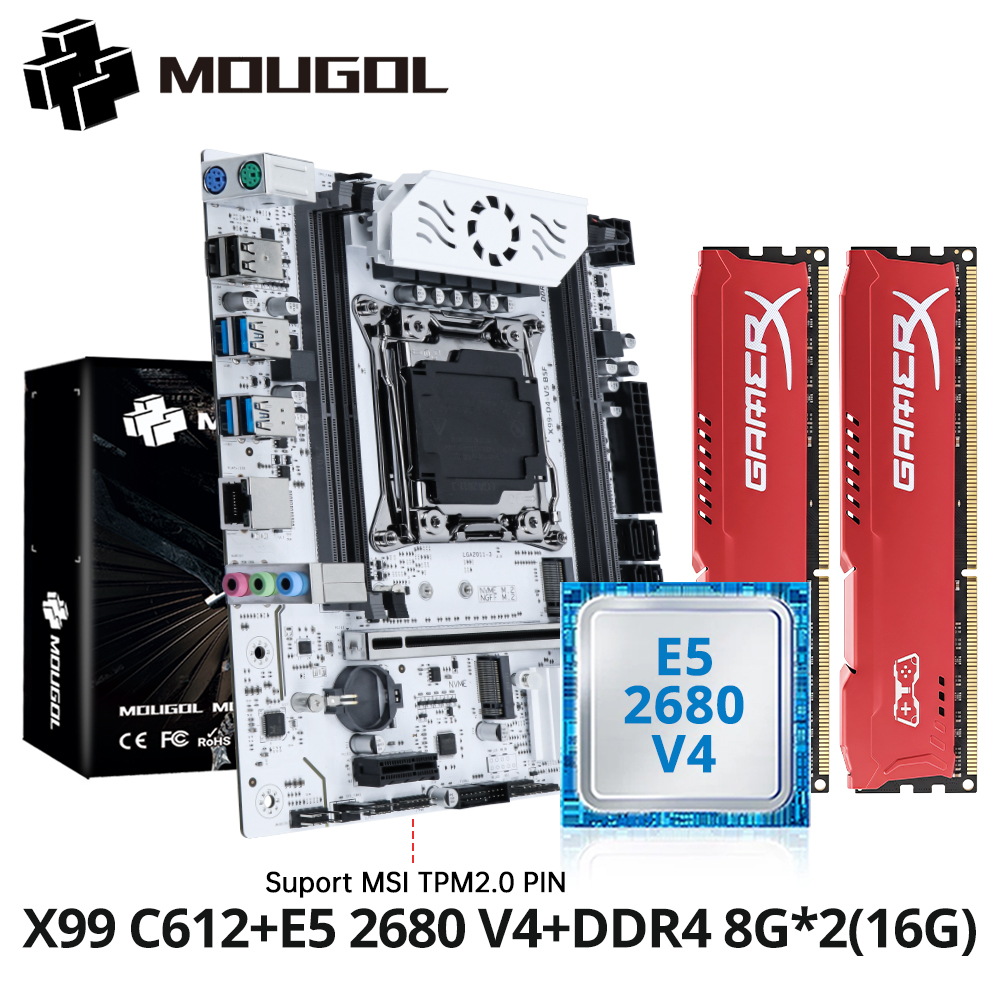 Pc Gaming Xeon - MOUGOL X99 Motherboard Kit C612 Chip
