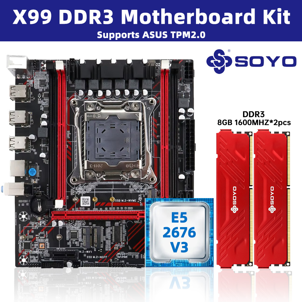 Pc Gaming Xeon - SOYO X99 Motherboard Set Kit With