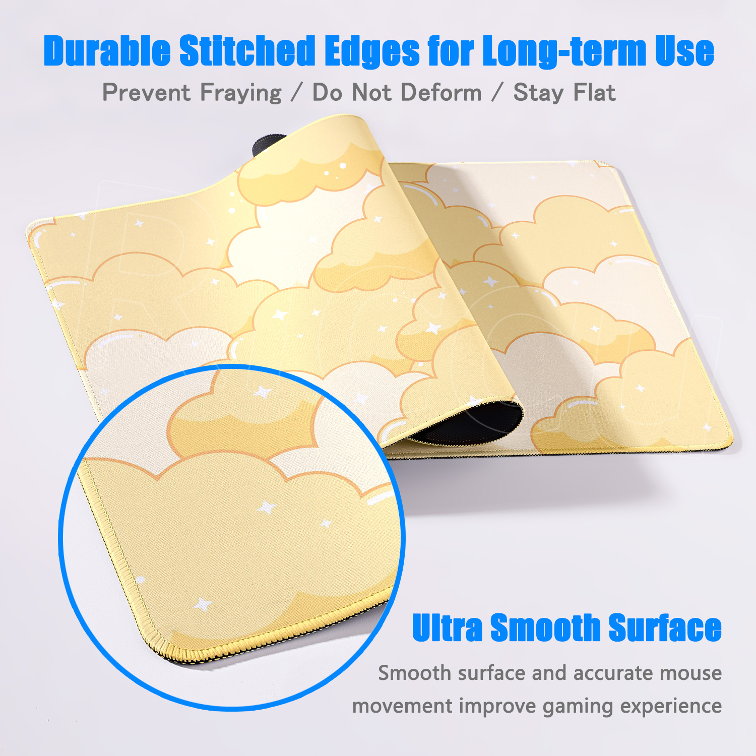 Yellow Cloud Mouse Pad Gamer M - Pc Gaming Yellow ulasan dan harga