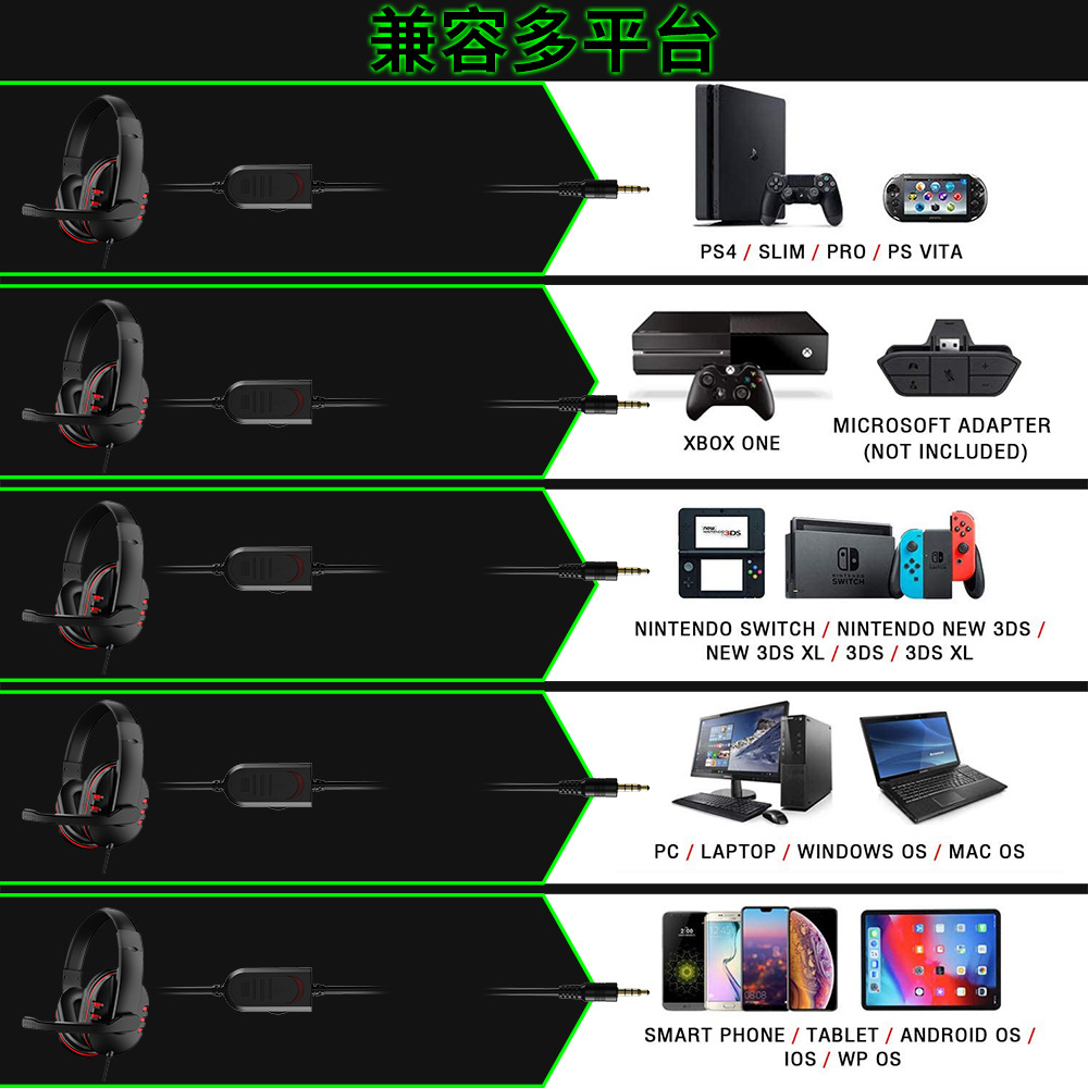 Headphones 3.5mm Wired Gaming  - Pc Gaming Earphones ulasan dan harga