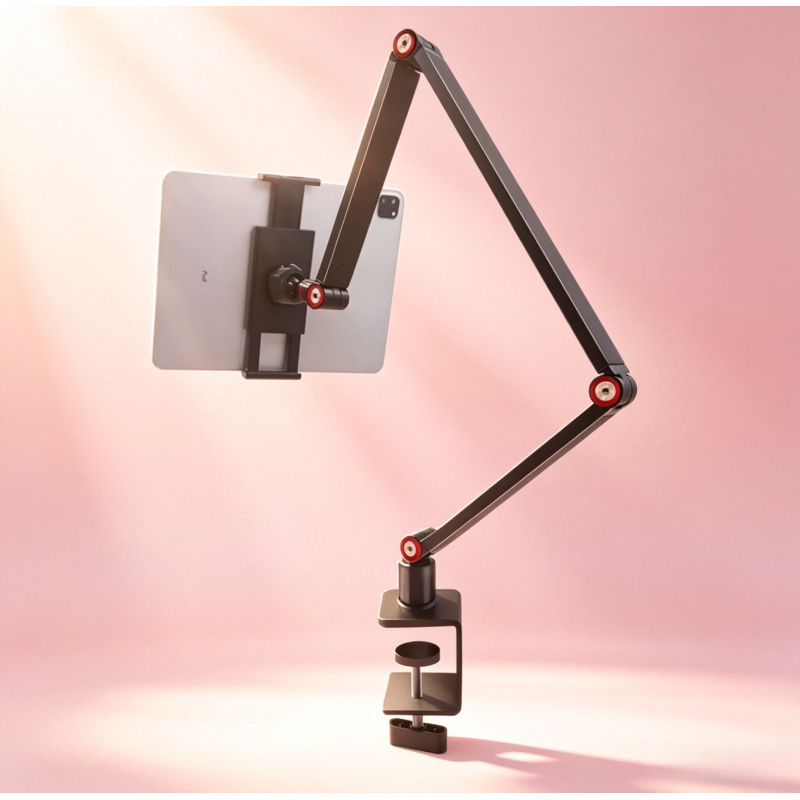 360 Degree Swivel Foldable Lon - Dual Monitor Arm ulasan dan harga