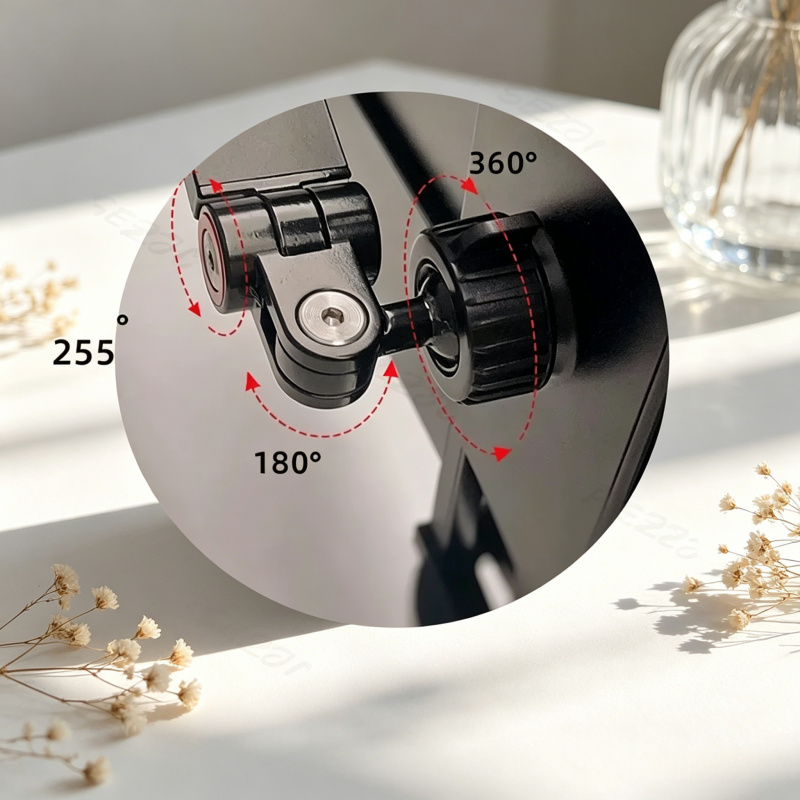 360 Degree Swivel Foldable Lon - Dual Monitor Arm ulasan dan harga