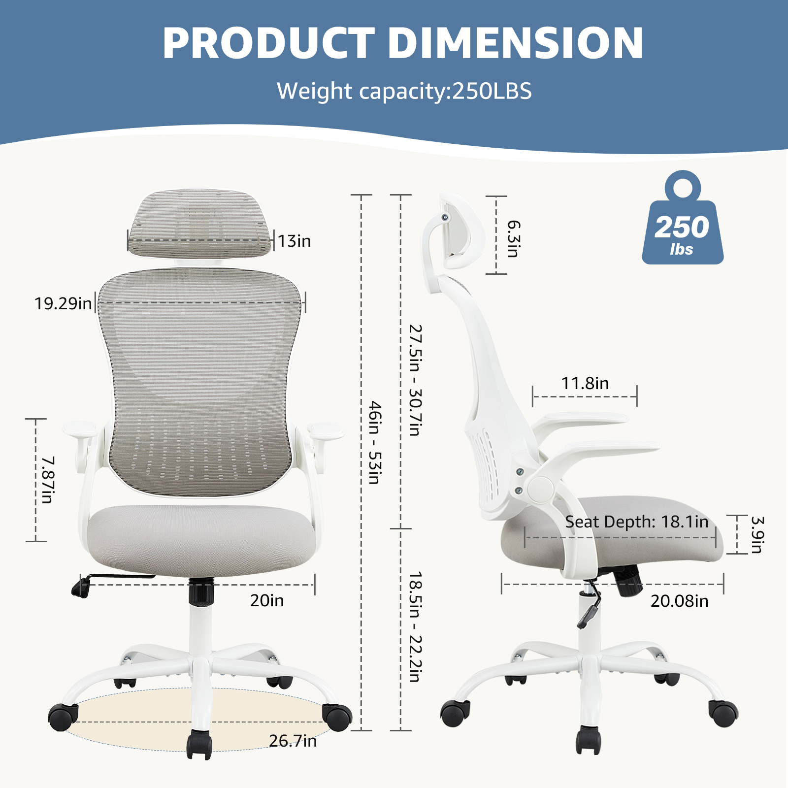 JHK Mesh Ergonomic Office Comp - Pc Gaming Chair ulasan dan harga
