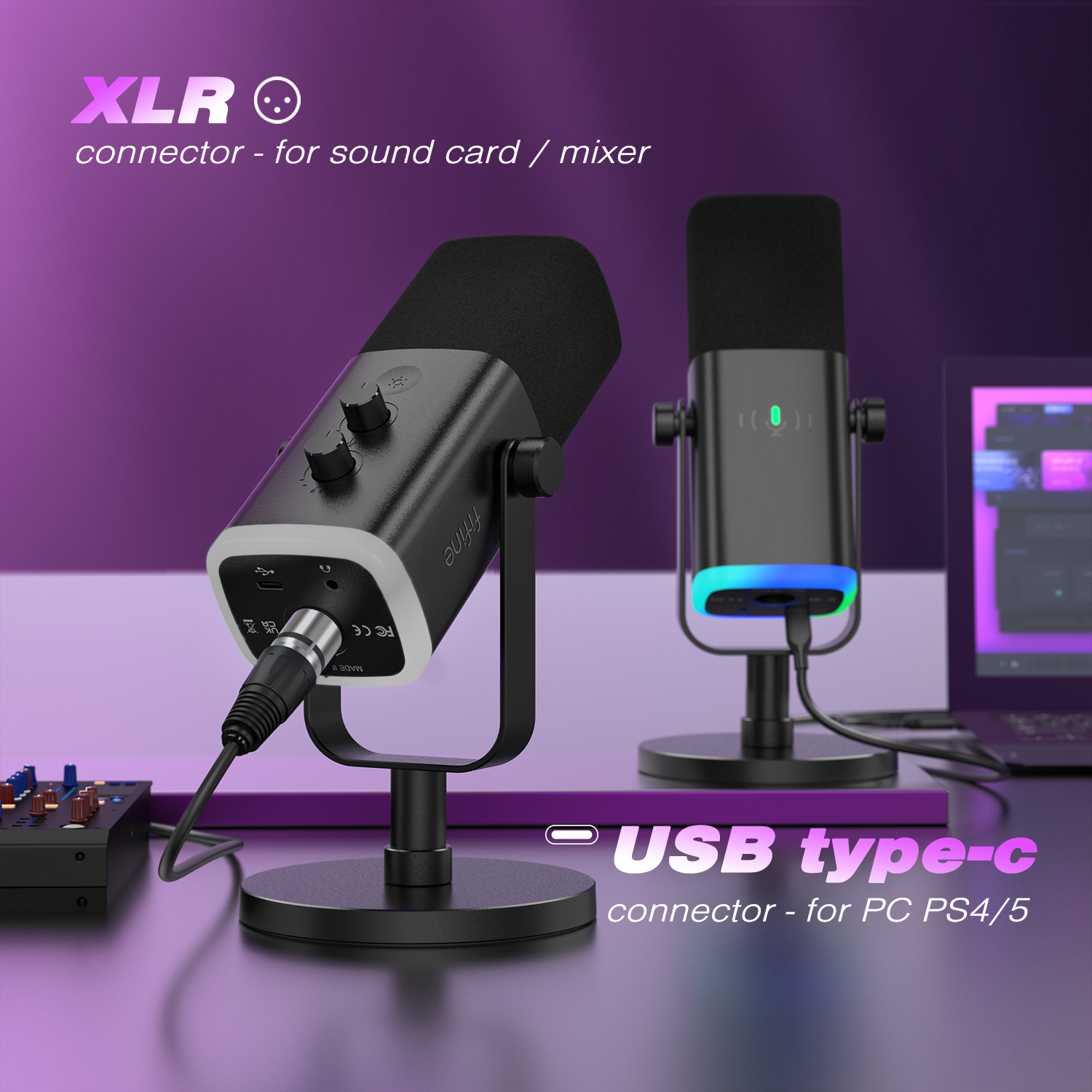 FIFINE USB/XLR Dynamic Microph - Pc Gaming Earphones ulasan dan harga