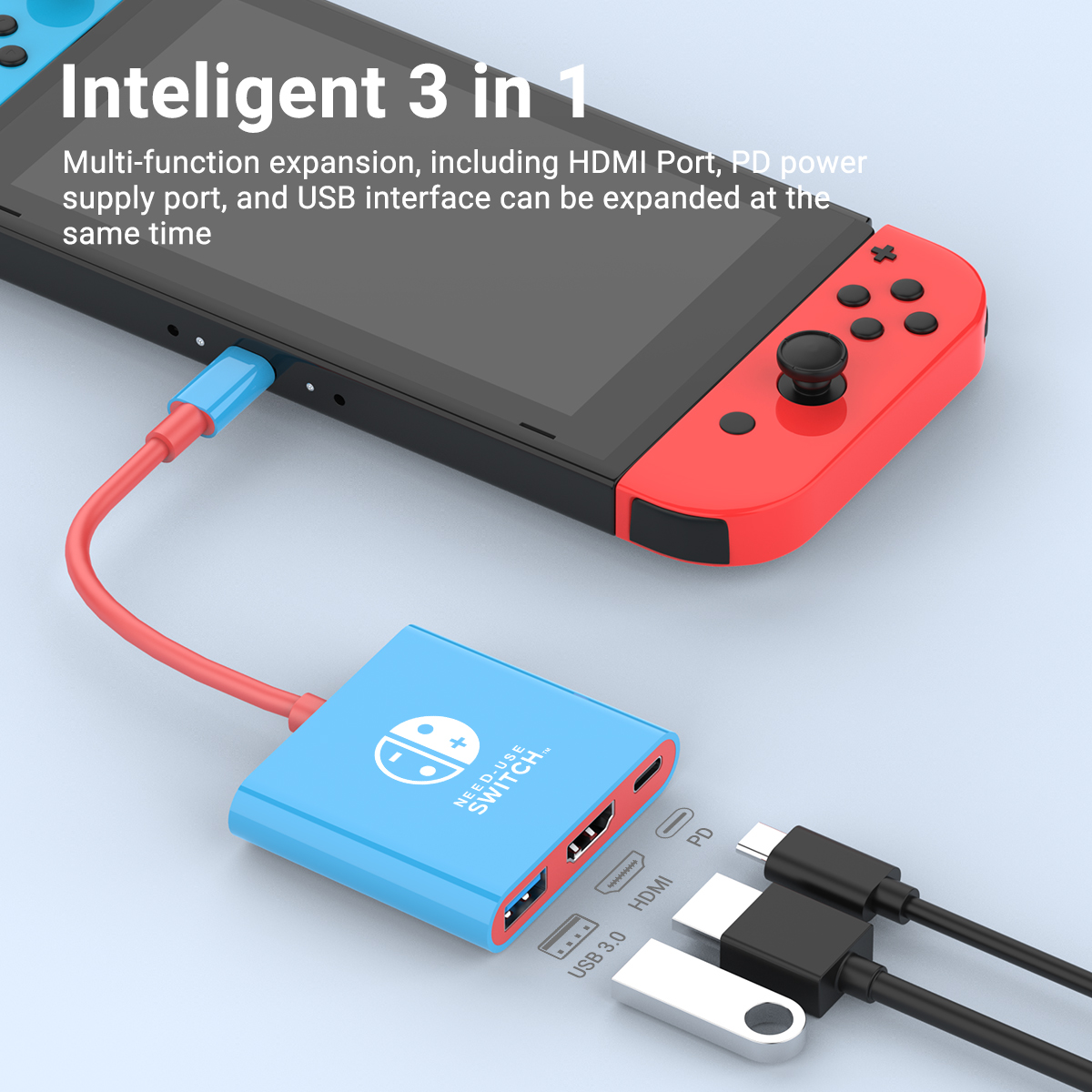 Portable Switch Docking Statio - Usb Hub Gaming ulasan dan harga