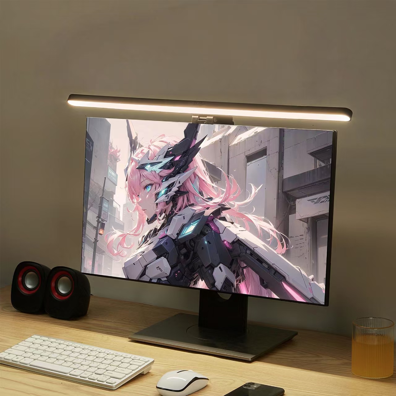 RGB LED Monitor Light Strip St - Pc Gaming Yellow ulasan dan harga