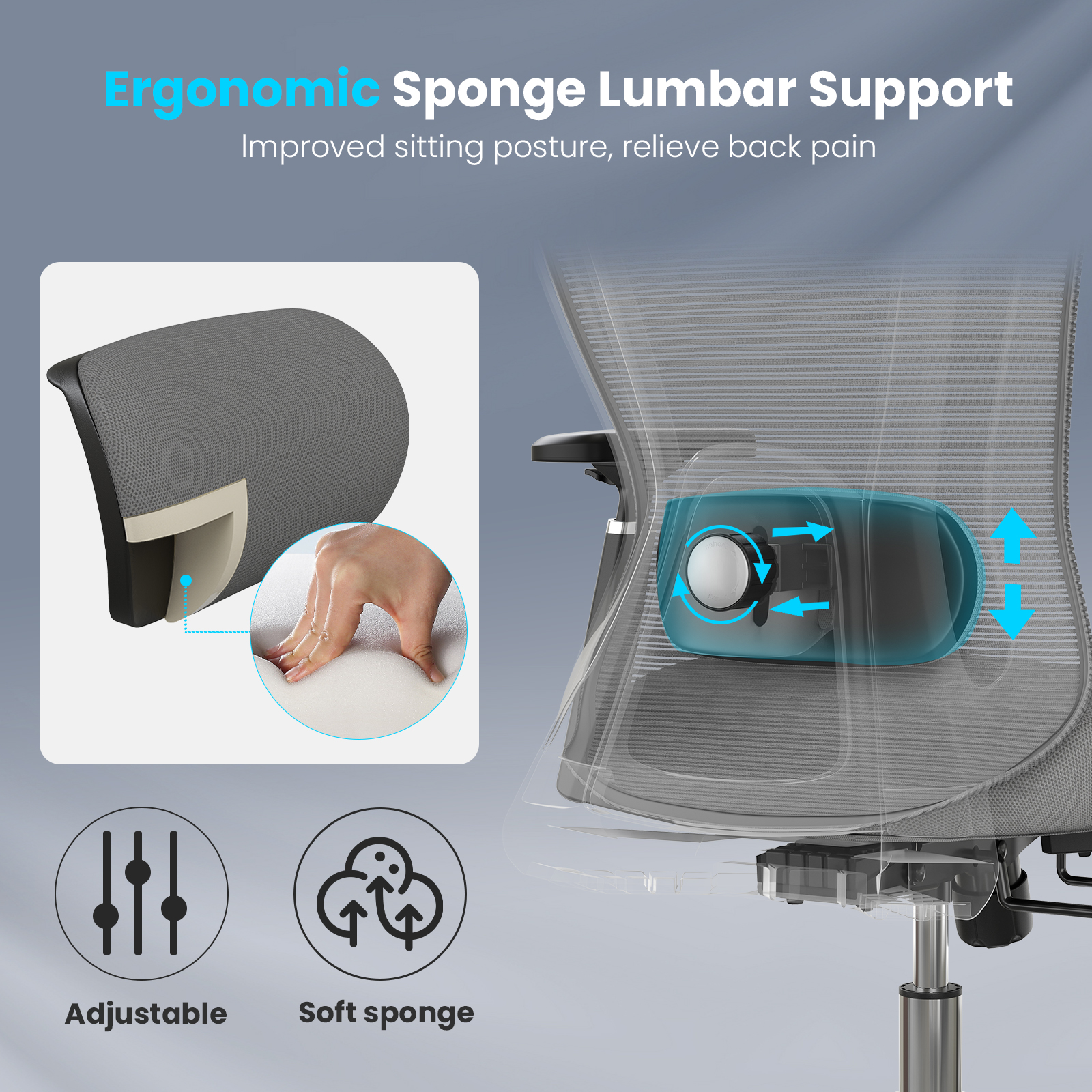 Office Chair Ergonomic Desk Ch - Pc Gaming Chair ulasan dan harga