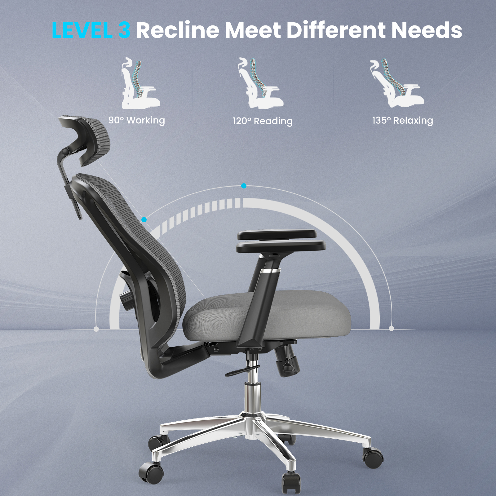 Office Chair Ergonomic Desk Ch - Pc Gaming Chair ulasan dan harga