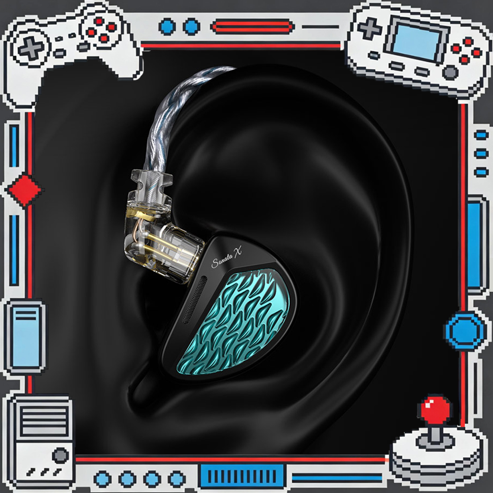 KZ Sonata X In-Ear Monitor Ear - Pc Gaming Earphones ulasan dan harga