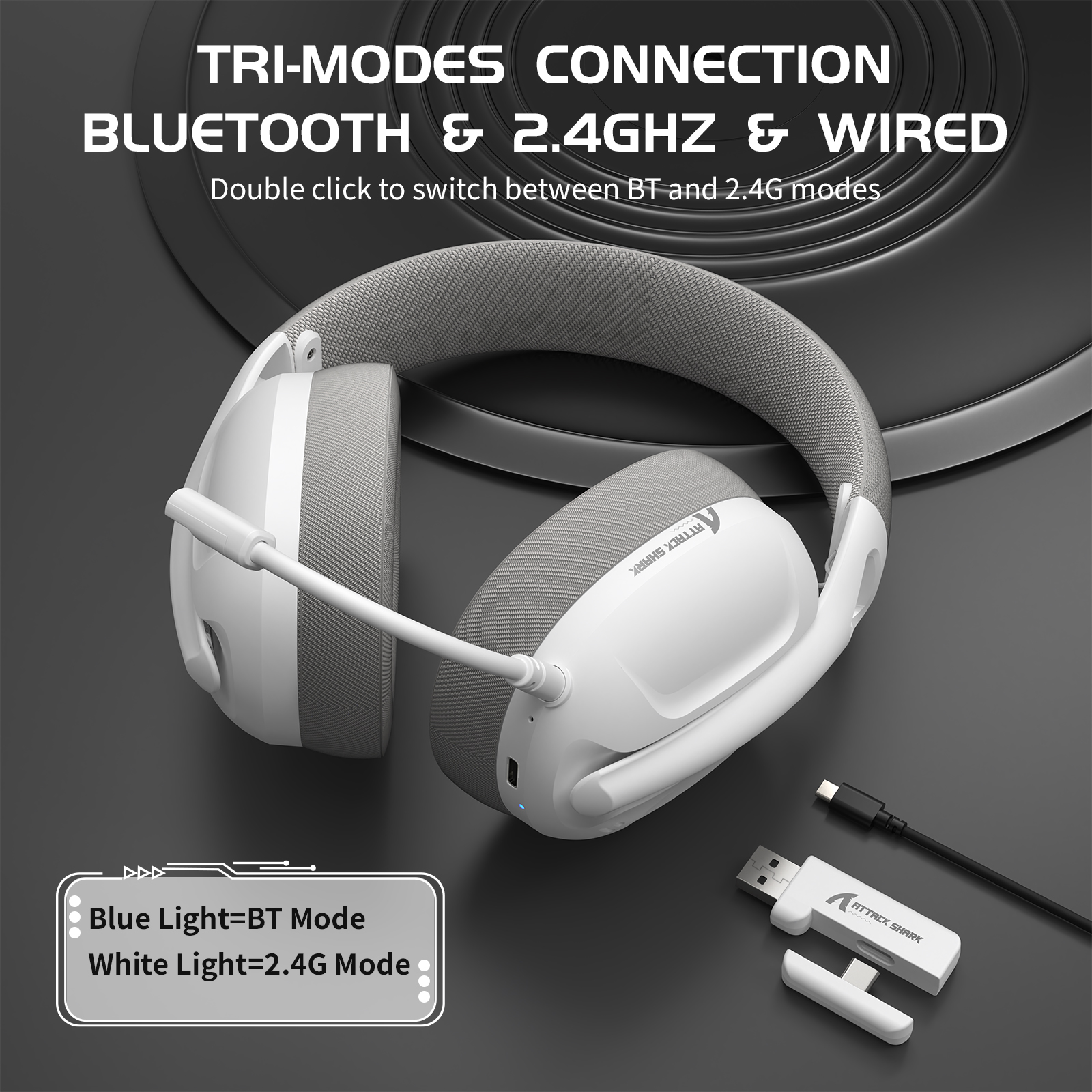 ATTACK SHARK L80 Ultra-Light T - Pc Gaming Earphones ulasan dan harga