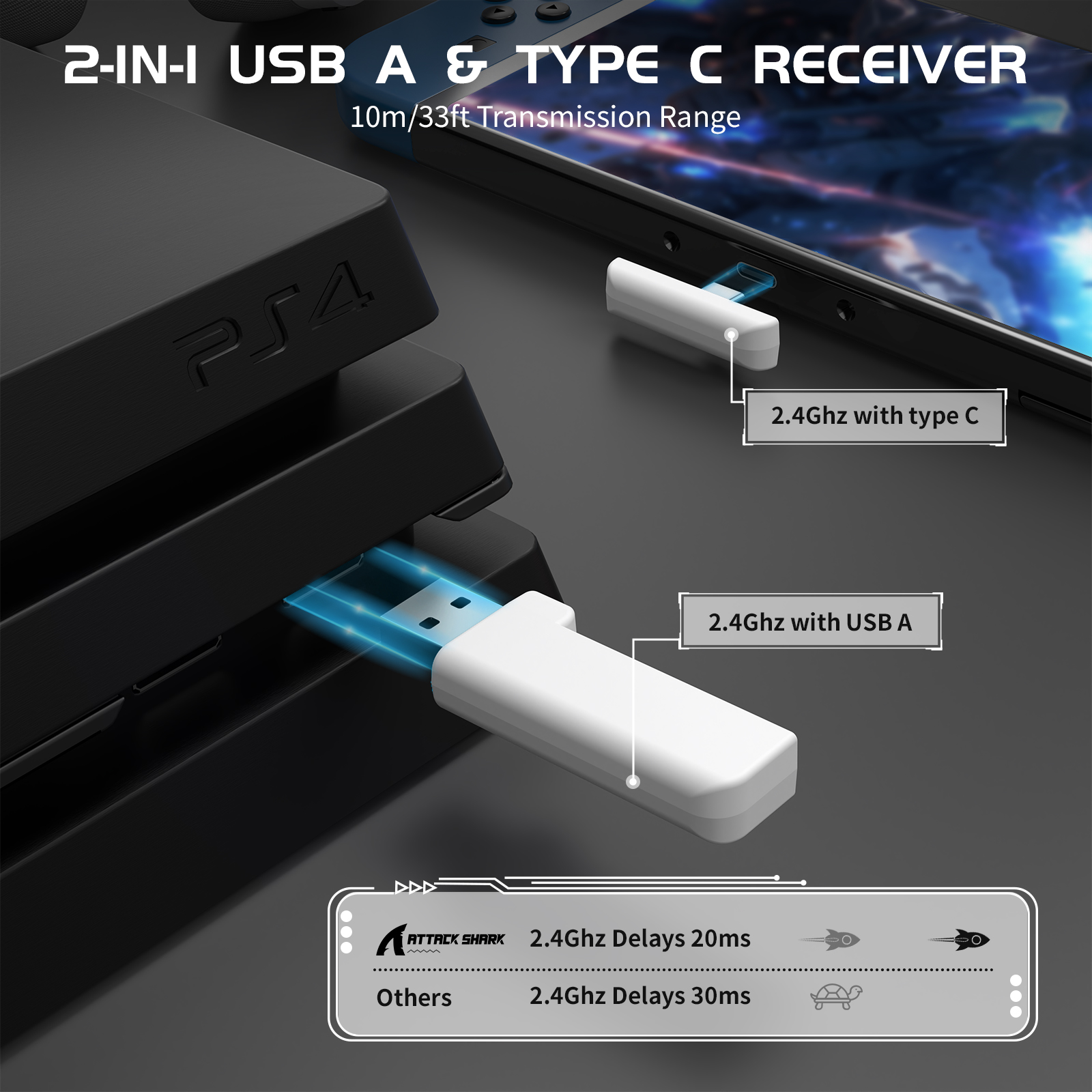 ATTACK SHARK L80 Ultra-Light T - Pc Gaming Earphones ulasan dan harga
