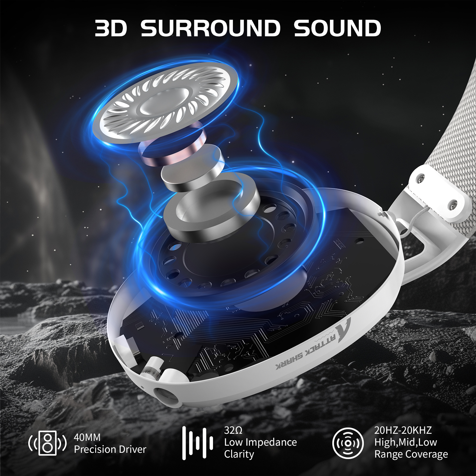 ATTACK SHARK L80 Ultra-Light T - Pc Gaming Earphones ulasan dan harga