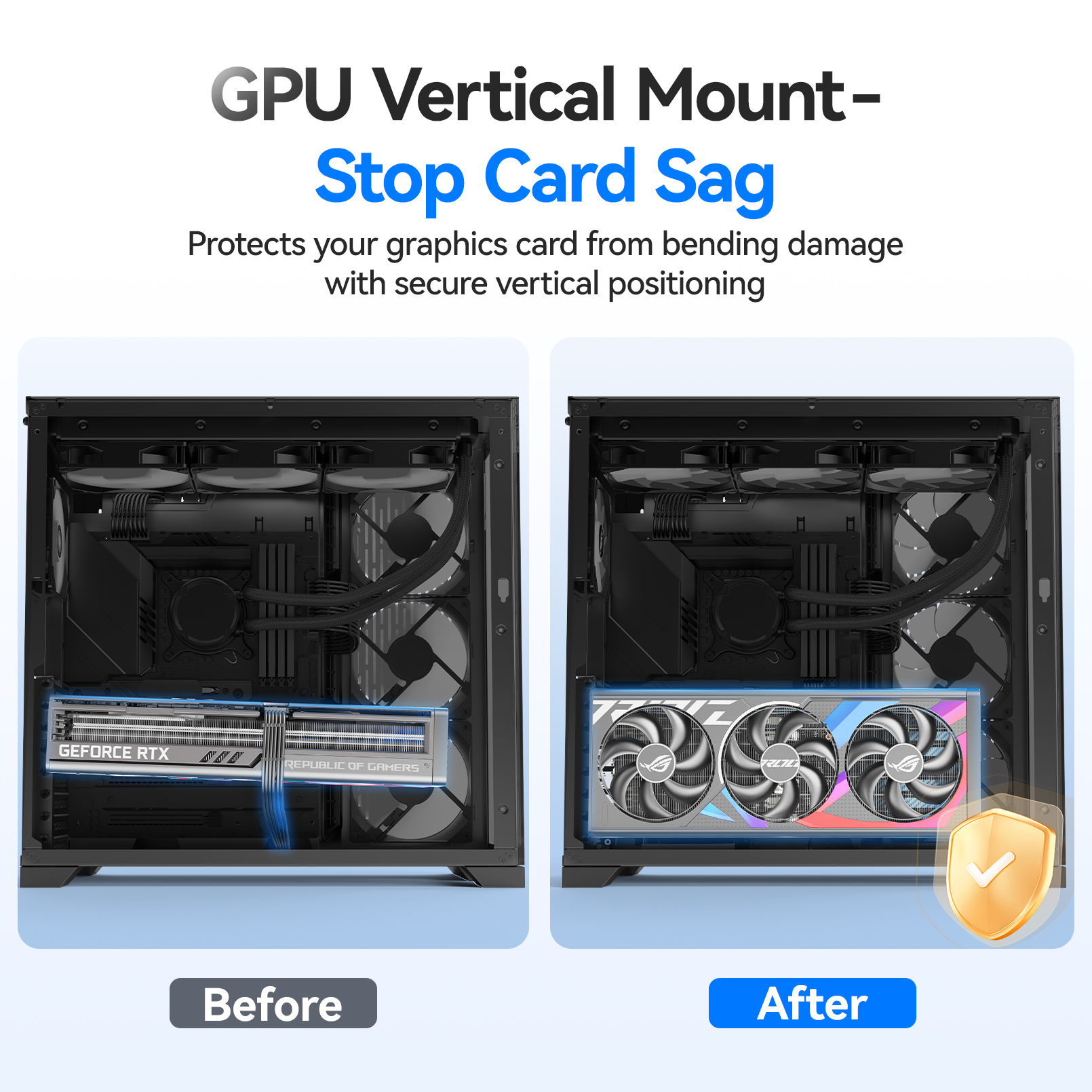 JEYI Vertical Graphics Card Mo - Gpu Vertical Mount ulasan dan harga