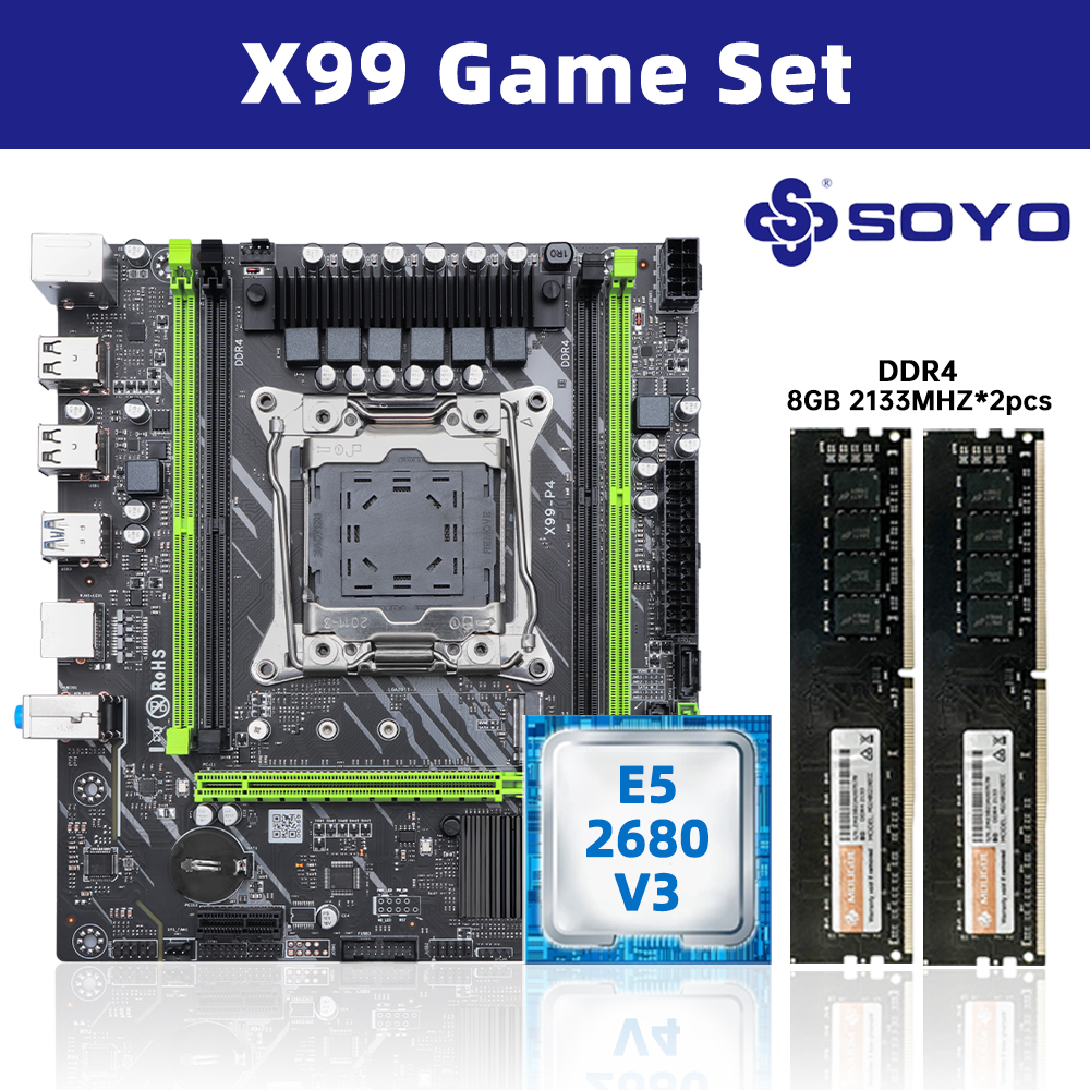 SOYO X99 DDR4 Motherboard with - Pc Gaming Xeon ulasan dan harga