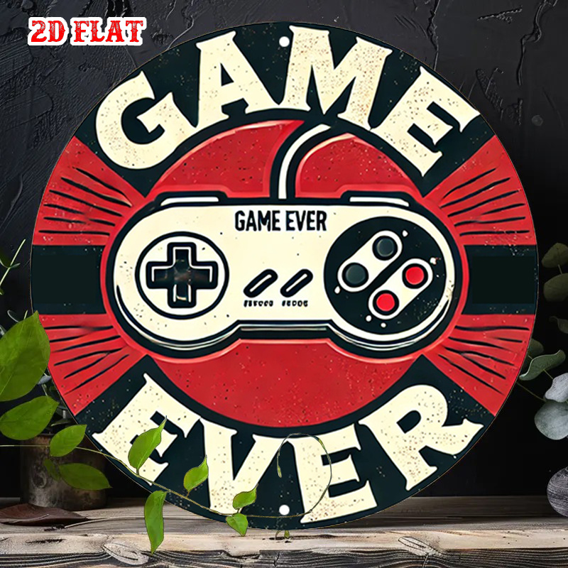 2D Flat 1pc Retro Gaming Round - Gaming Controller ulasan dan harga