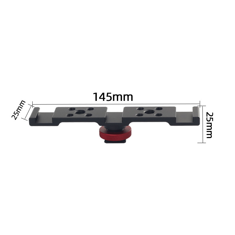 Aluminum Cold Shoe Mount Brack - Dual Monitor Arm ulasan dan harga