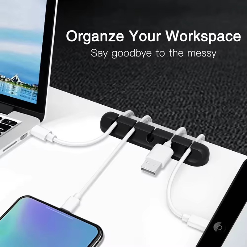 Silicone USB Cable Clip Winder - Cable Management Sleeve ulasan dan harga
