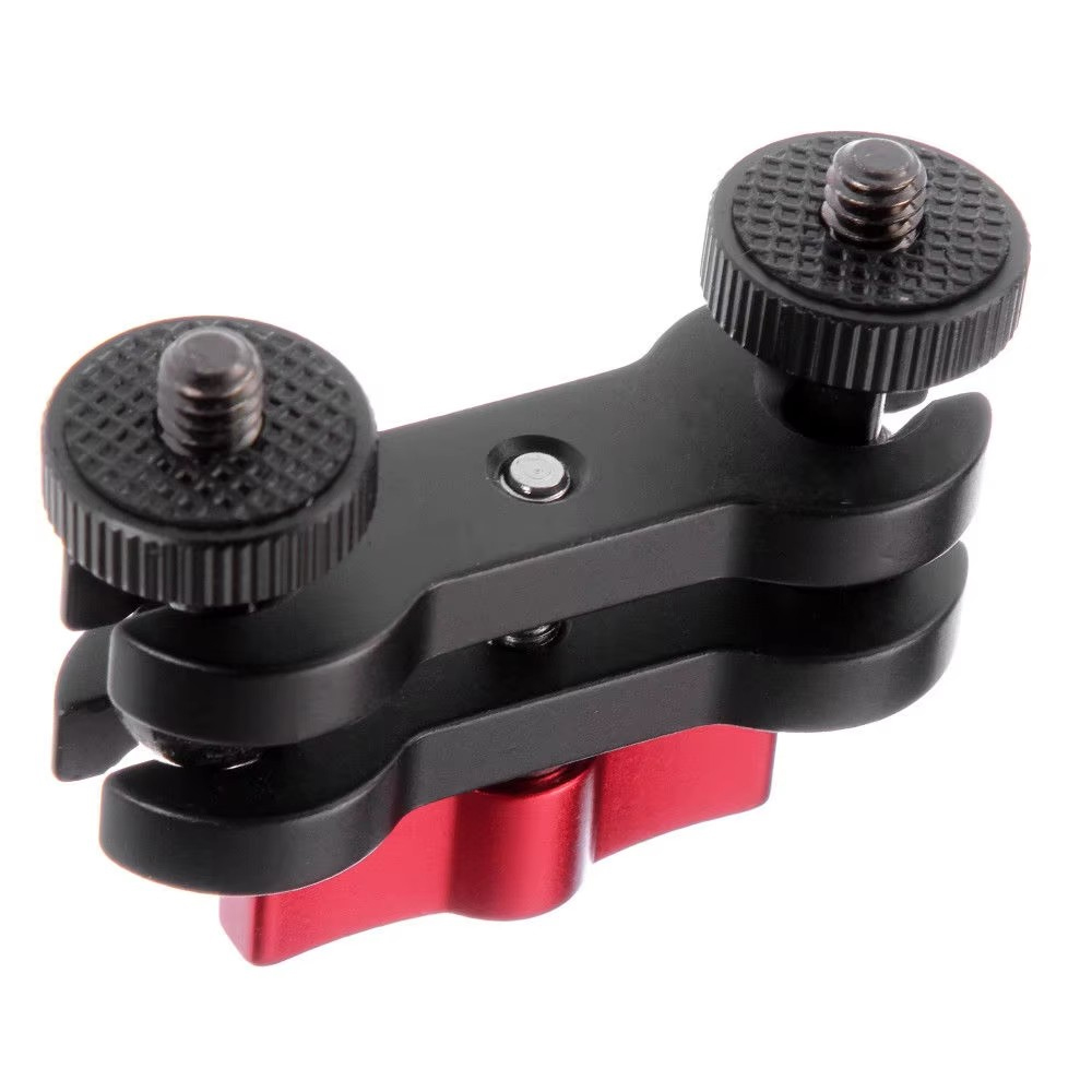 360° Dual Ball Head Hot Shoe M - Dual Monitor Arm ulasan dan harga