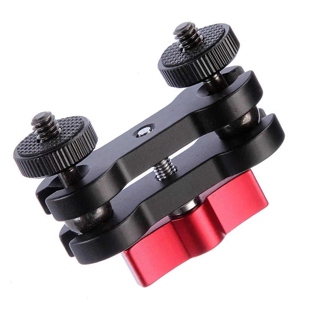360° Dual Ball Head Hot Shoe M - Dual Monitor Arm ulasan dan harga