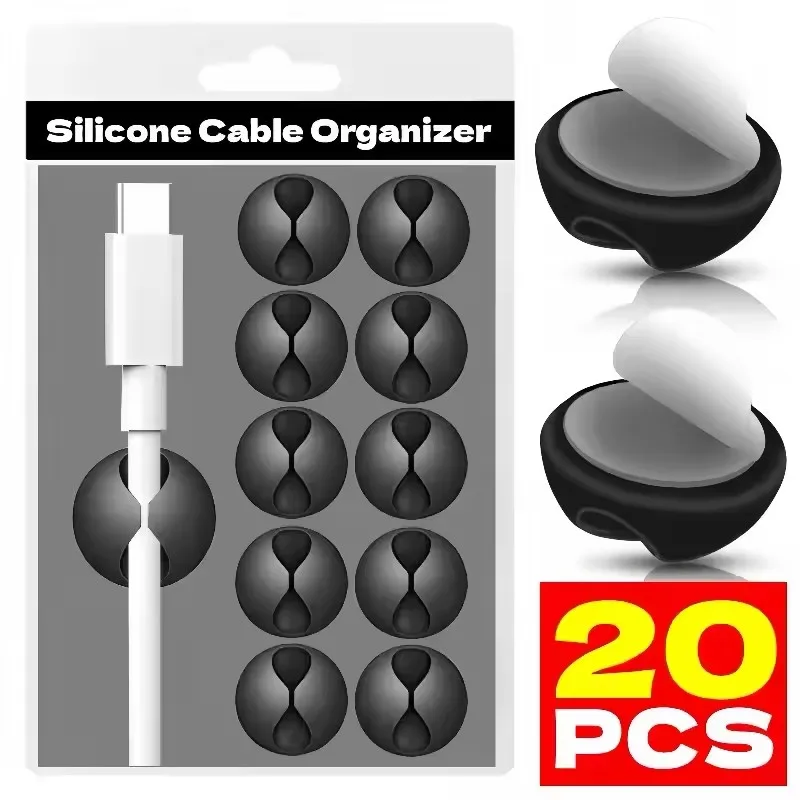 Cable Clips Phone Cord Holder  - Cable Management Sleeve ulasan dan harga
