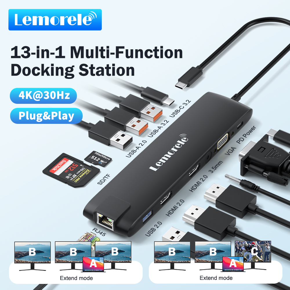 Lemorele TC96 USB Hub USB 3.1  - Usb Hub Gaming ulasan dan harga