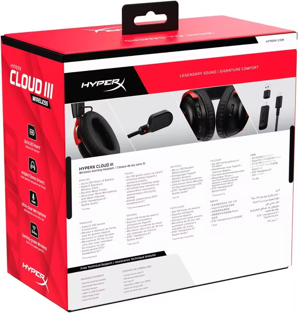 HyperX Cloud 3 77Z46AA 77Z45AA - Pc Gaming Earphones ulasan dan harga