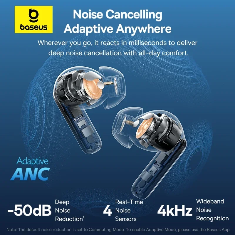 Baseus EP10 Pro ANC Earbuds Wi - Pc Gaming Earphones ulasan dan harga