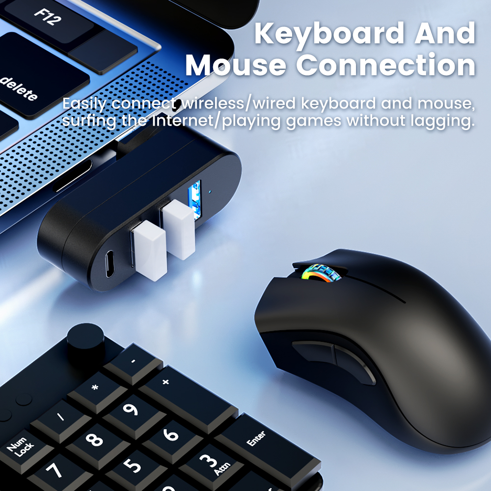 Rotatable USB HUB USB3.0 2.0 T - Usb Hub Gaming ulasan dan harga