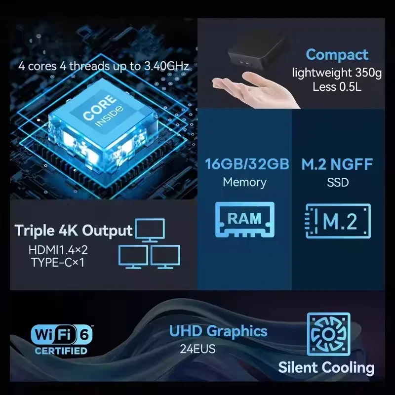 New Intel Core i3 6100  MINI P - Pc Gaming Gta 6 ulasan dan harga