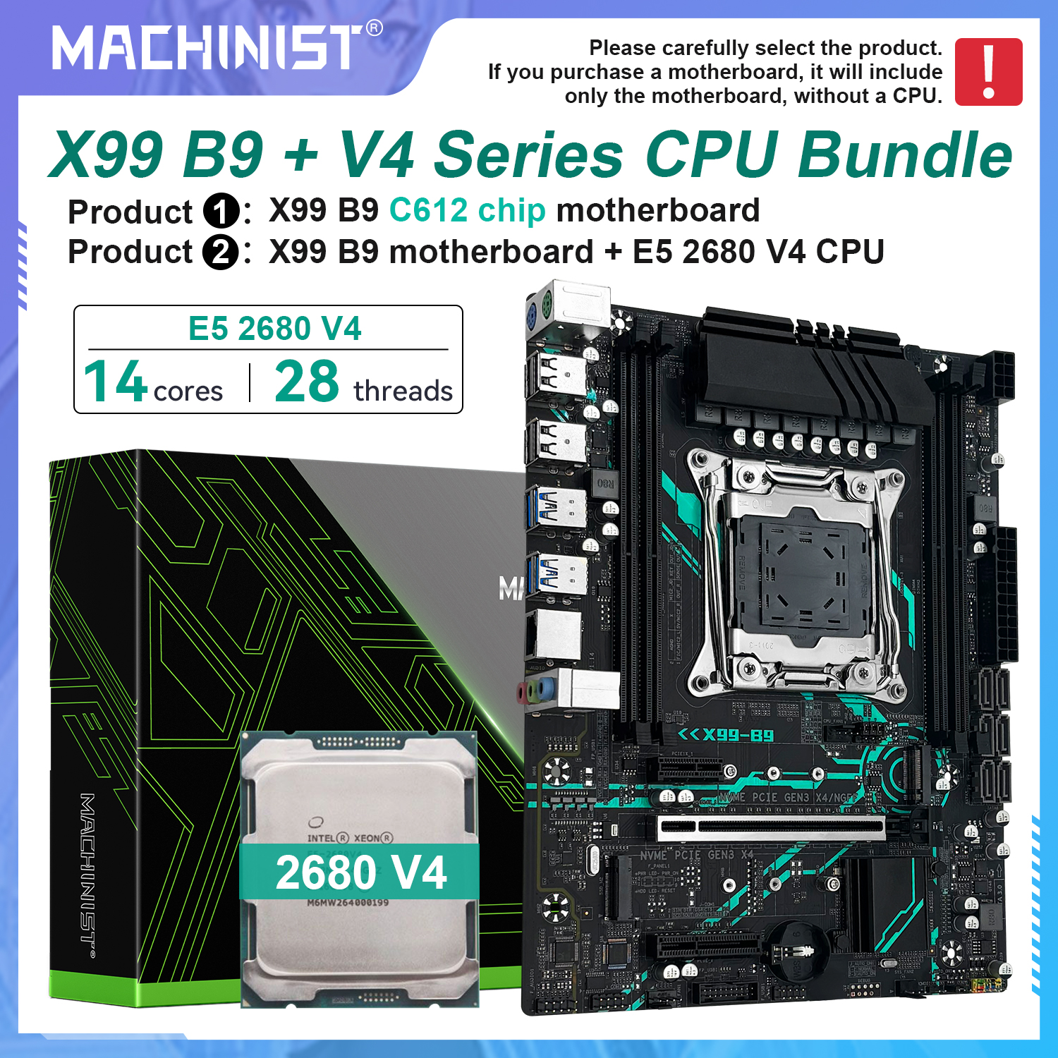 MACHINIST X99 B9 LGA2011-3 Mot - Pc Gaming Xeon ulasan dan harga