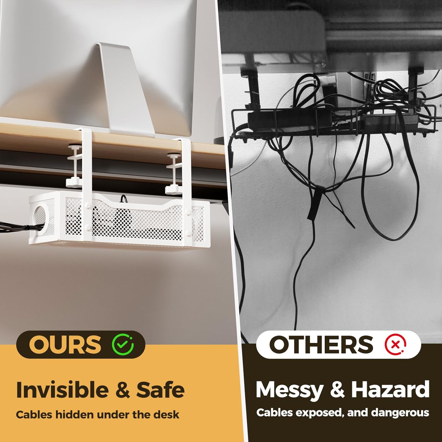 Under Desk Cable Management Tr - Cable Management Sleeve ulasan dan harga