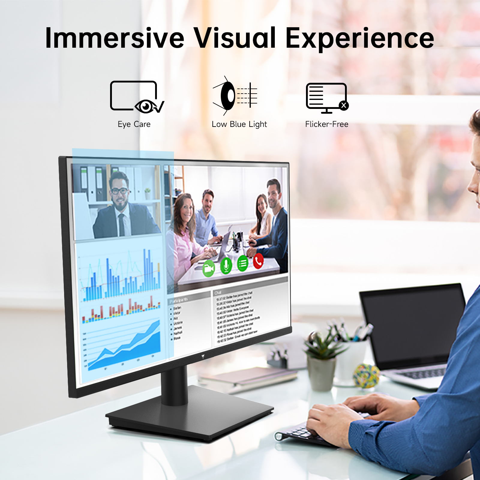 24 inch 1080P Monitor 100Hz, F - Pc Gaming Earphones ulasan dan harga