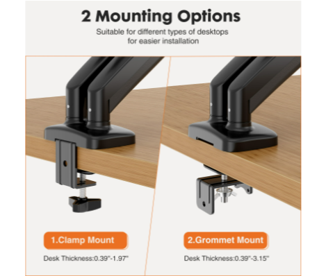 Dual Monitor Stand Arm, Gas Sp - Dual Monitor Arm ulasan dan harga