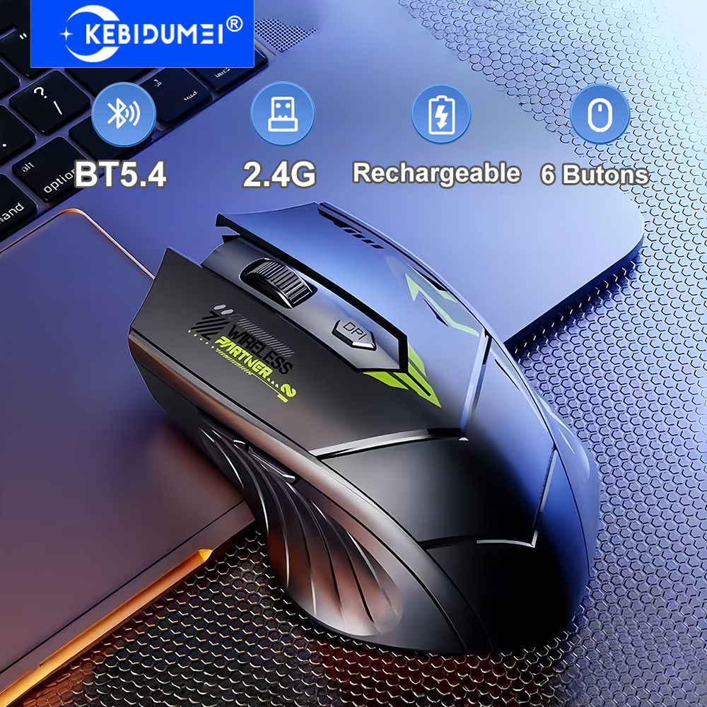 Dual-Mode Mouse Bluetooth 5.4  - Pc Gaming Gta 6 ulasan dan harga