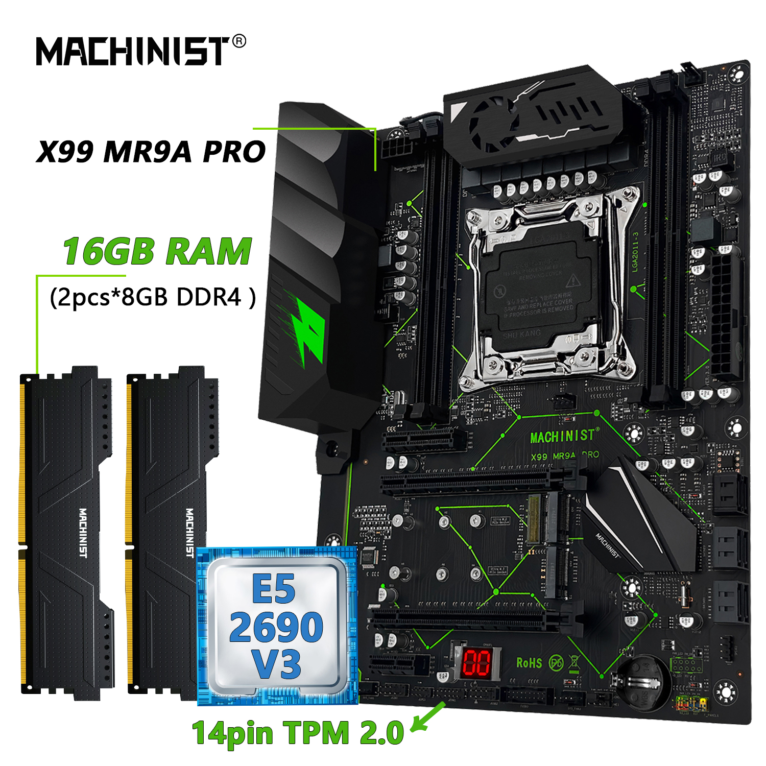 MACHINIST MR9A PRO X99 TPM 2.0 - Pc Gaming Xeon ulasan dan harga