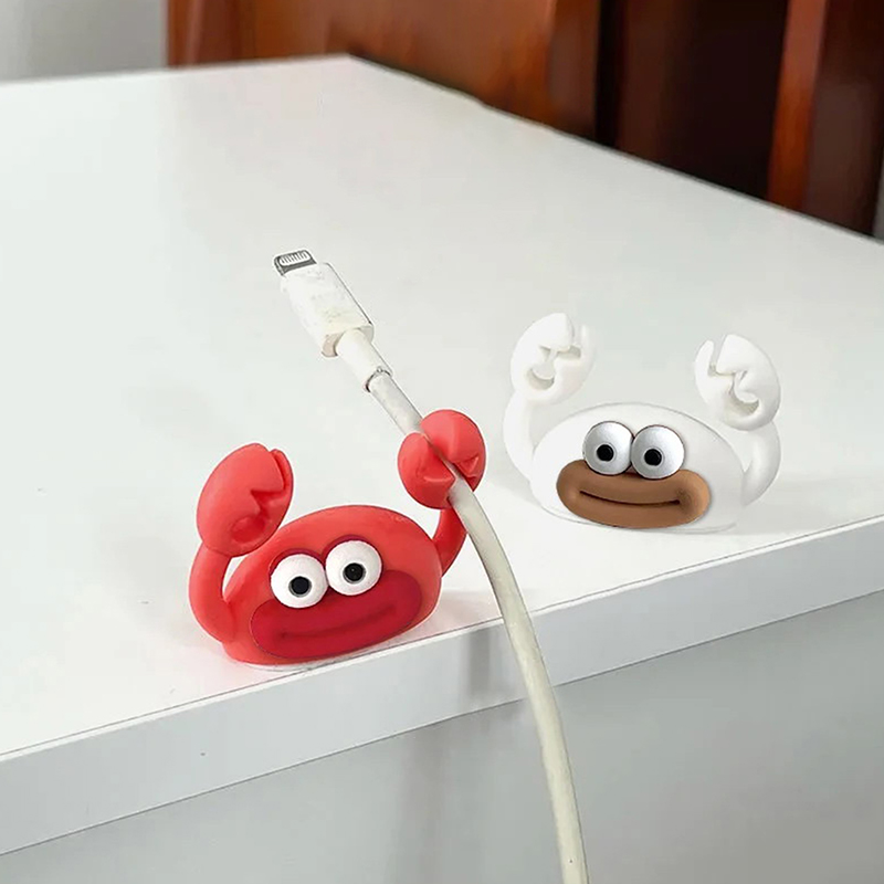 Cartoon Crab Cable Holder Desk - Cable Management Sleeve ulasan dan harga
