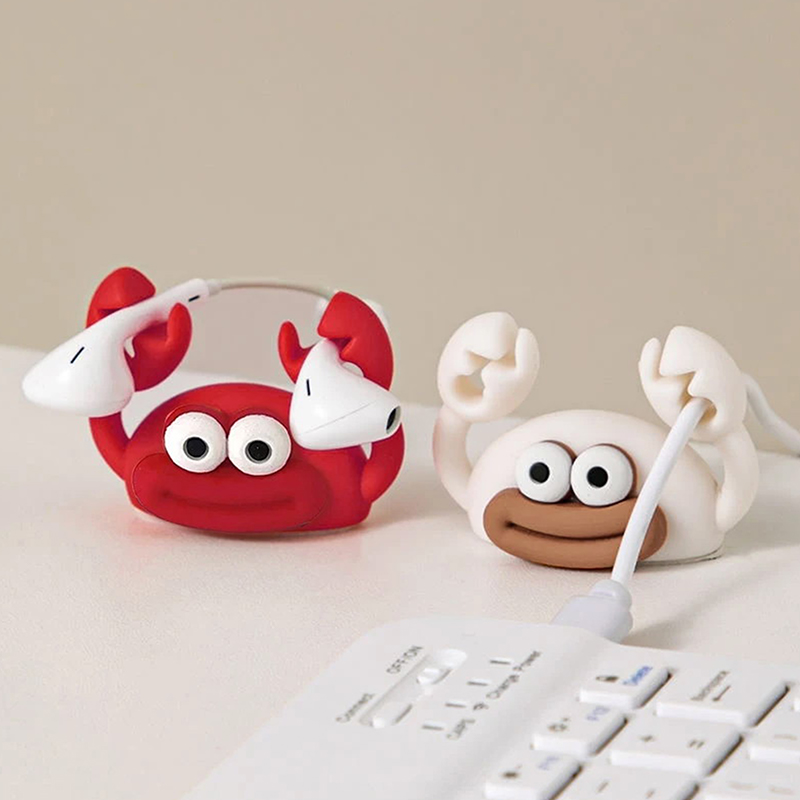 Cartoon Crab Cable Holder Desk - Cable Management Sleeve ulasan dan harga