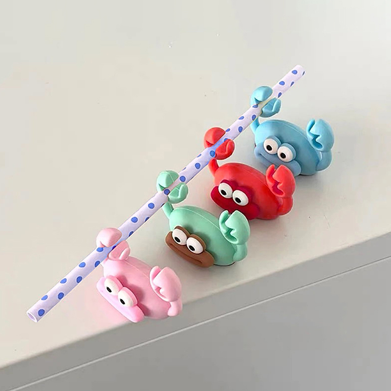 Cartoon Crab Cable Holder Desk - Cable Management Sleeve ulasan dan harga