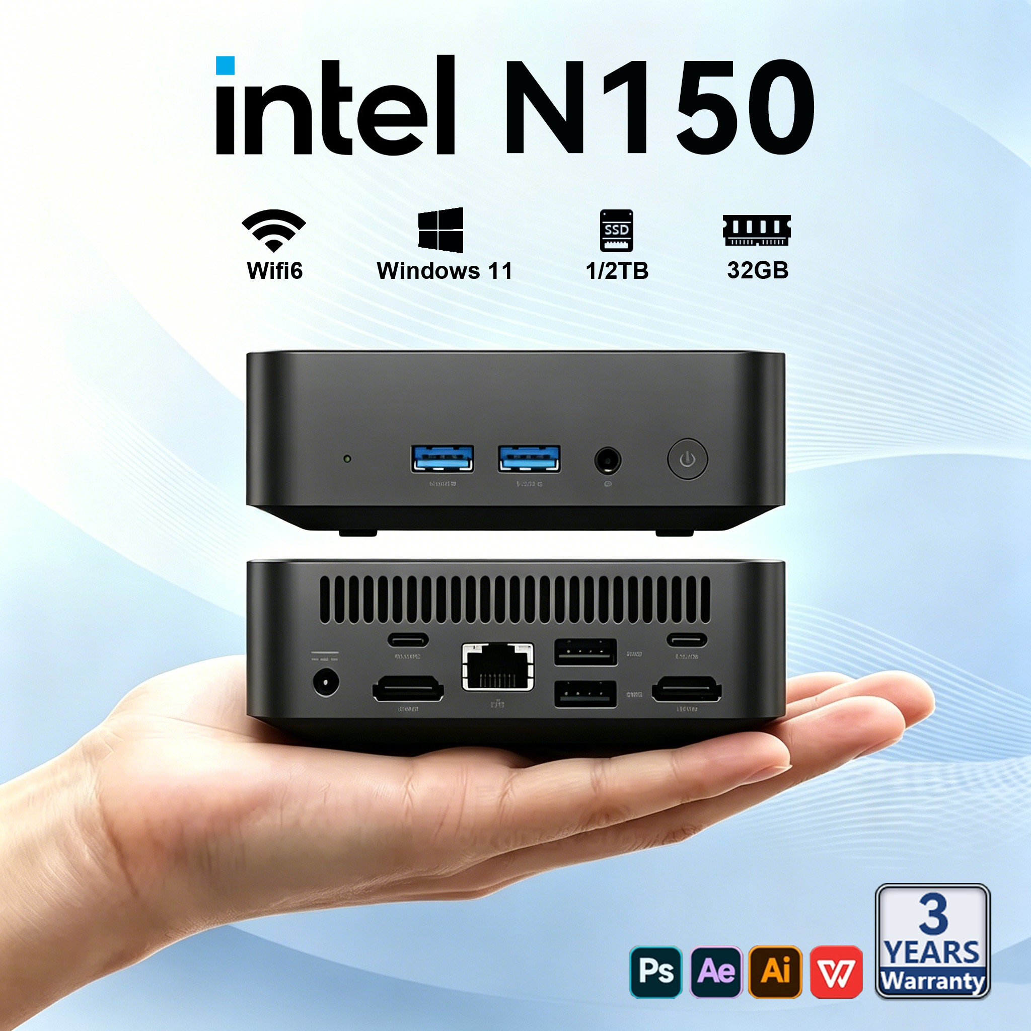 2026 Intel N150 Mini PC Portab - Pc Gaming Gta 6 ulasan dan harga